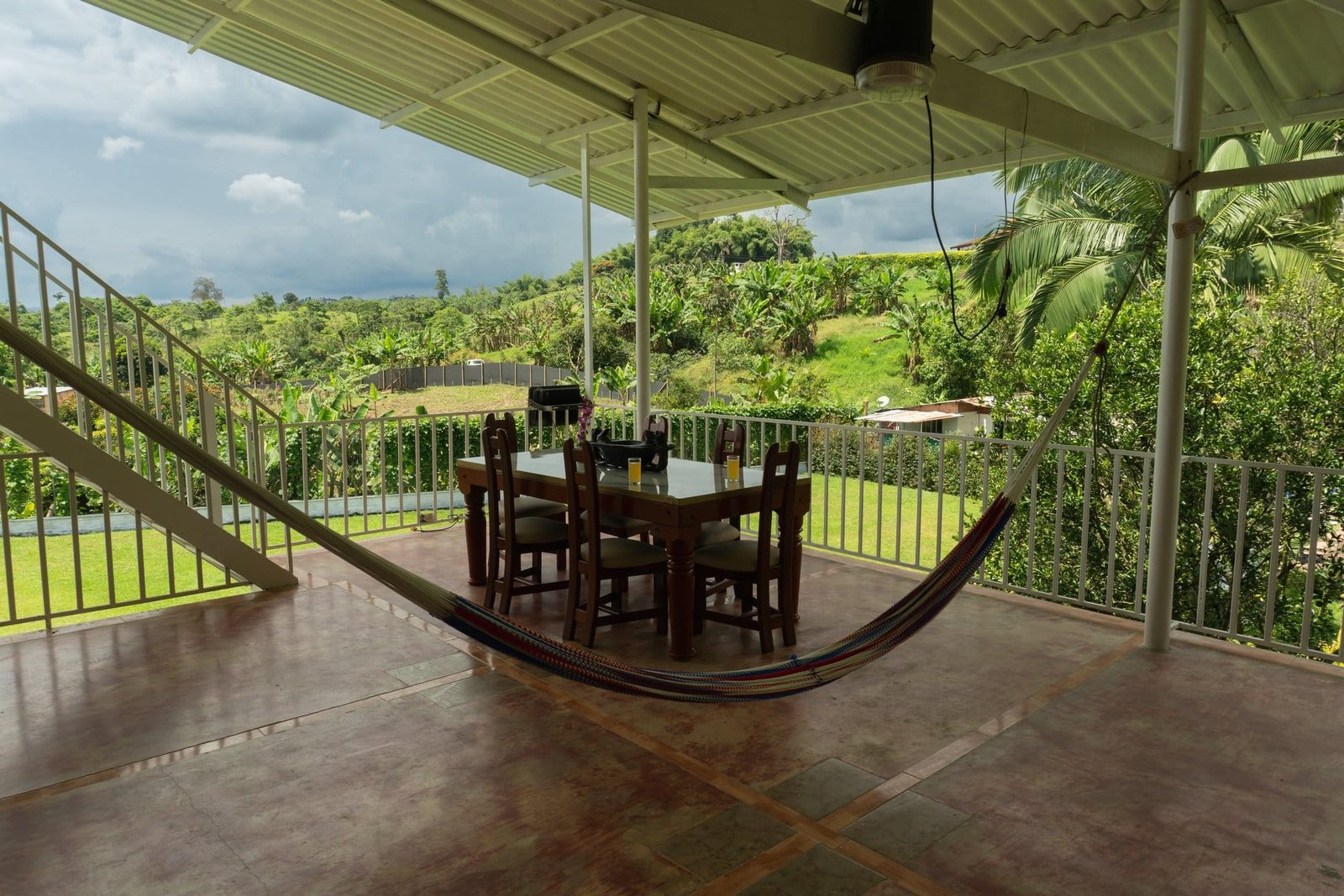Zona de descanso Finca El Tesoro Escondido Arabia Pereira Colombia